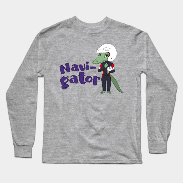 Navi-gator Long Sleeve T-Shirt by Becky Best Art